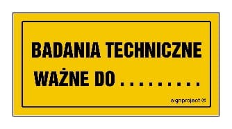 NC125 Badania techniczne ważne do ......... 