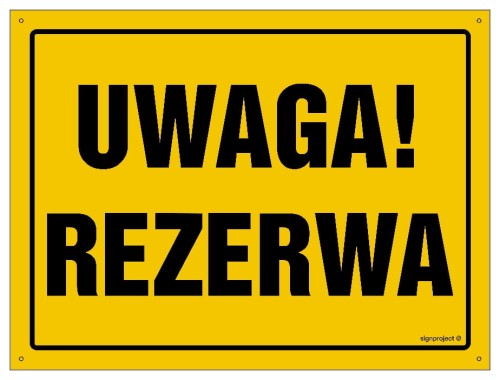 OA087 Uwaga! Rezerwa