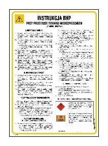 IAE20 Instrukcja BHP przy przewozie towaru niebezpiecznego (ładunek-benzyna)