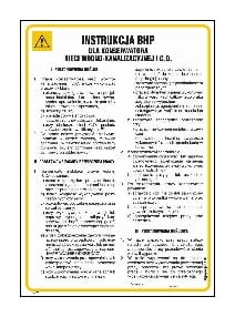 IAF22 Instrukcja BHP dla konserwatora sieci wodno-kanalizacyjnej i c.o.