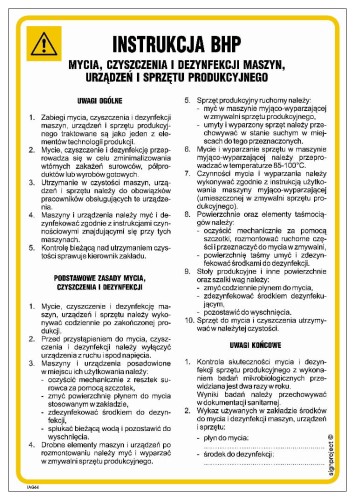 IAG64 Instrukcja BHP mycia czyszczenia i dezynfekcji maszyn