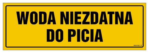 NC053 Woda niezdatna do picia