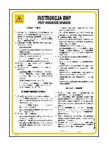 IAG10 Instrukcja BHP przy obsłudze bemara