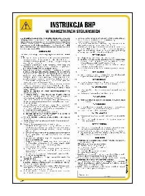 IAB01 Instrukcja BHP w warsztatach stolarskich