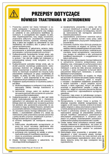 IAH05 Przepisy dotyczące równego traktowania w zatrudnieniu