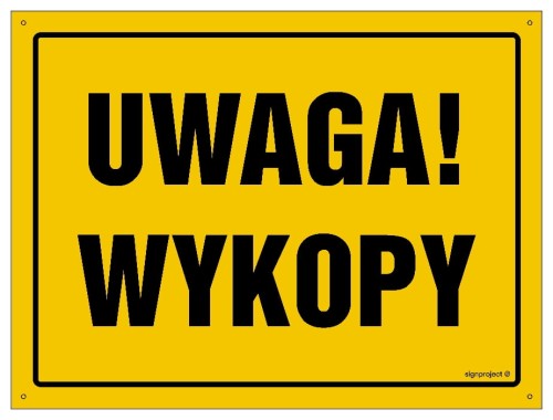 OA005 Uwaga! Wykopy