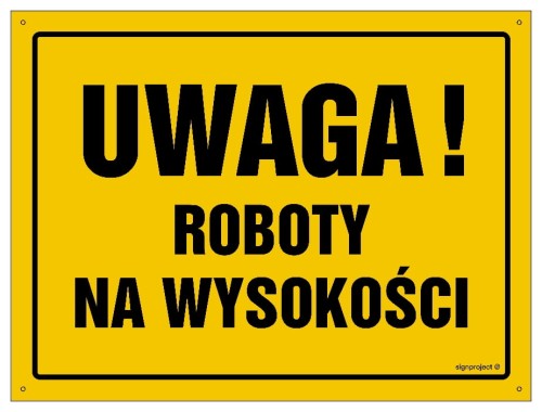 OA004 Uwaga! Roboty na wysokości