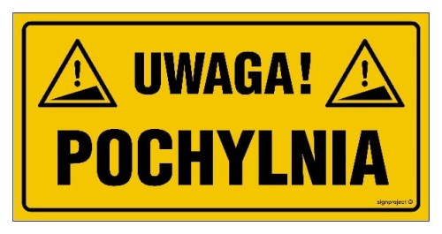 NC084 Uwaga pochylnia