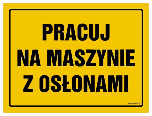 OA032 Pracuj na maszynie z osłonami
