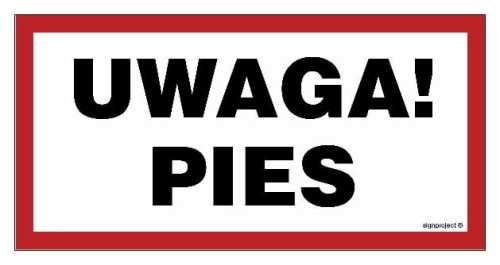 NC113 Uwaga! Pies