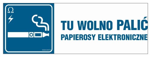 NC098 Tu wolno palić papierosy elektroniczne