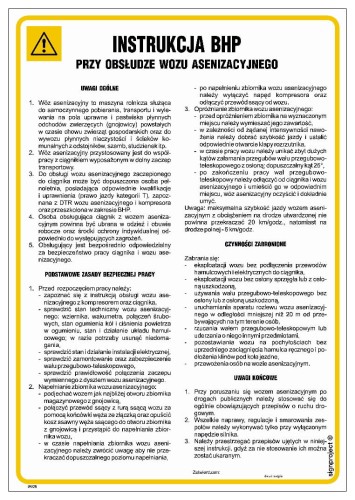 IAI06 Instrukcja BHP przy obsłudze wozu asenizacyjnego