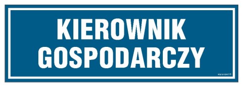 PA109 Kierownik gospodarczy
