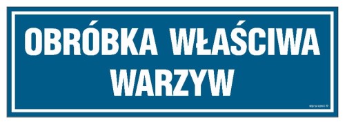 PA256 Obróbka właściwa warzyw