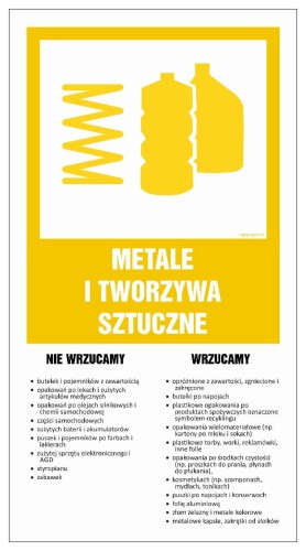 OD201 Instrukcja segregacji odpadów - METALE I TWORZYWA SZTUCZNE