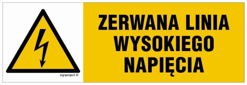 NA004 Zerwana linia wysokiego napięcia