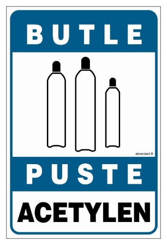 JD047 Butle puste acetylen