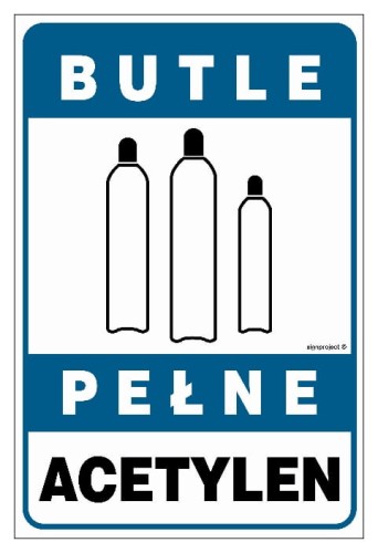 JD049 Butle pełne acetylen