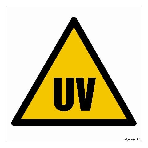 GE023 Uwaga! Promieniowanie ultrafioletowe