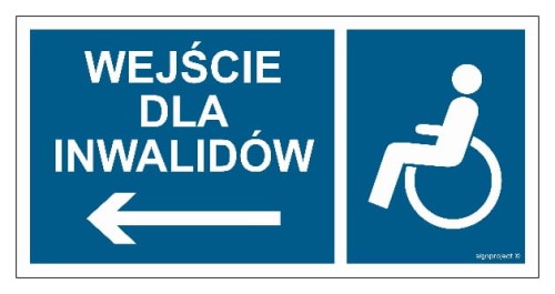 NC114 Wejście dla inwalidów w lewo