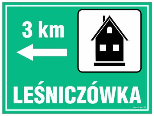 OC001 Lesniczówka - odległość