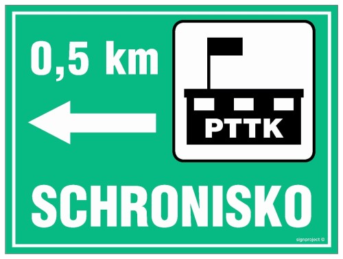 OC002 Schronisko - odległość