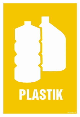 OD102 Etykiety na pojemniki na odpady Plastik