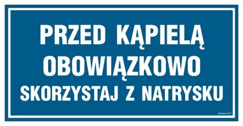 PA544 Przed kąpielą skorzystaj z natrysku