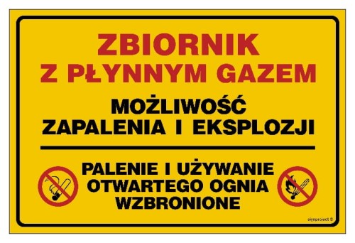 JD019 Zbiornik z płynnym gazem - możliwość zapalenia i eksplozji