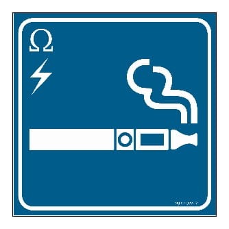 RA127 Tu wolno palić papierosy elektroniczne