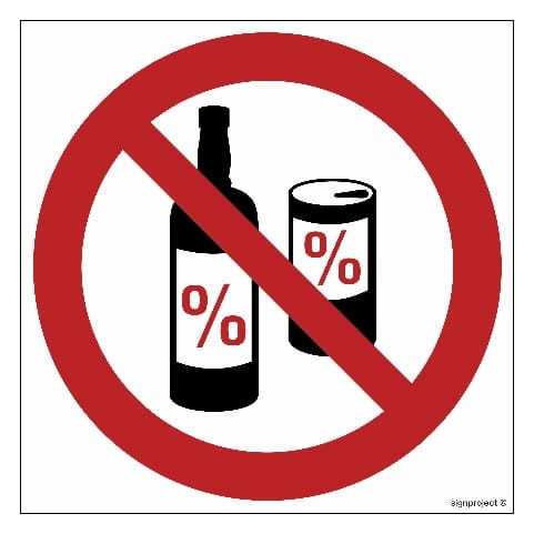 GB038 Zakaz spożywania alkoholu