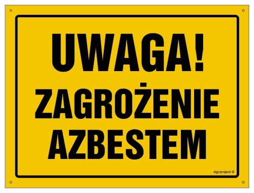 OA104 Uwaga! Zagrożenie azbestem