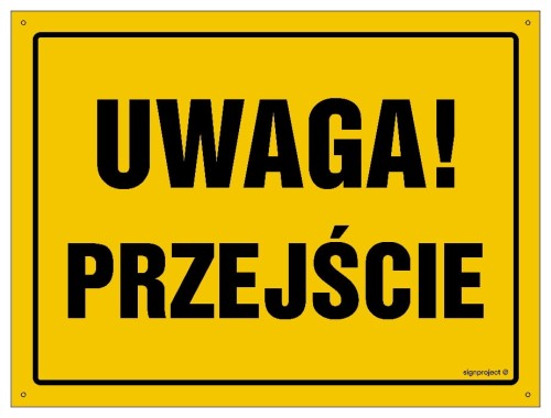 OA120 Uwaga! Przejście