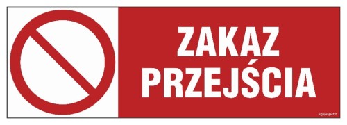 NC122 Zakaz przejścia