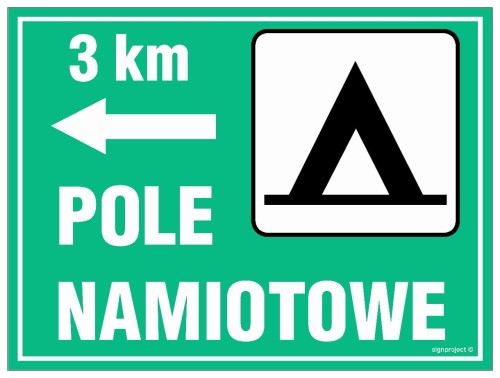 OC003 Pole namiotowe - odległość