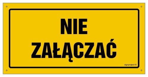 OA192 Nie załączać