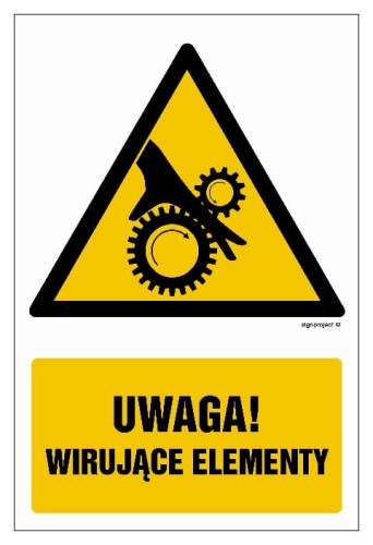 GF056 Uwaga wirujące elementy