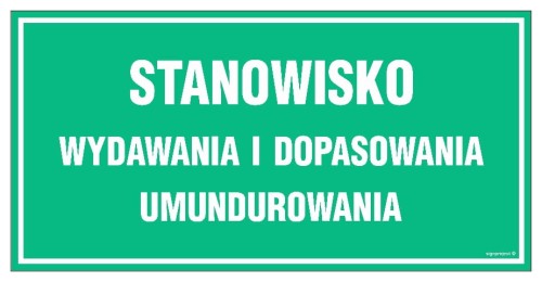 JE018 Stanowisko wydawania i dopasowywania umundurowania