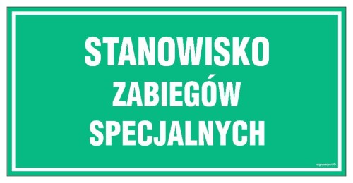 JE016 Stanowisko zabiegów specjalnych