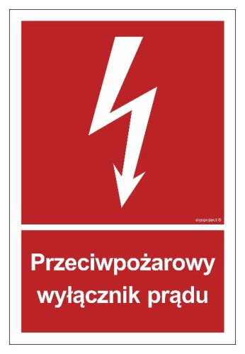 Przeciwpożarowy wyłącznik prądu 