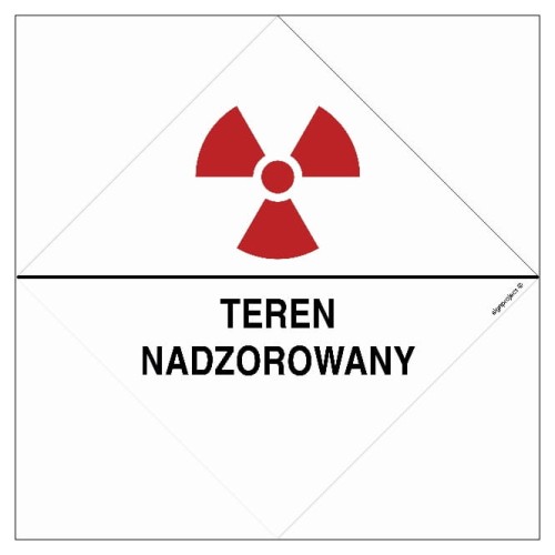 KA016 Znak ostrzegawczy do oznakowania terenu nadzorowanego