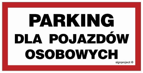 SA045 Parking dla pojazdów osobowych