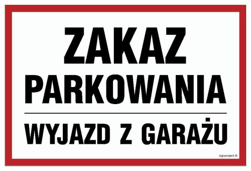 SA022 Zakaz parkowania