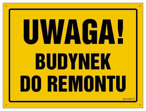 OA123 Uwaga! Budynek do remontu