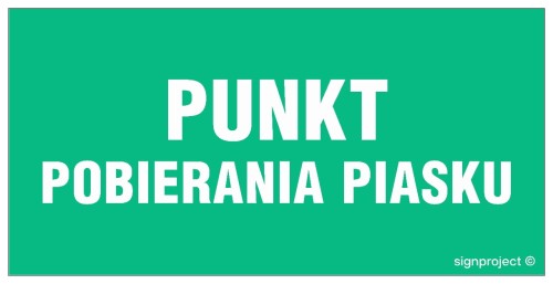NA010 Punkt pobierania piasku