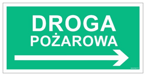 AC078 Droga pożarowa w prawo