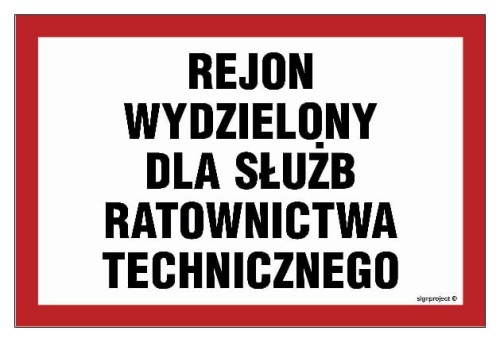 NC034 Rejon wydzielony dla służb ratownictwa technicznego