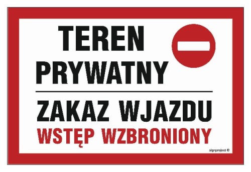 ND043 Teren zakładu pracy osobom nieupoważnionym wstęp wzbroniony