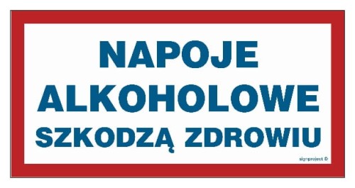 ND016 Napoje alkoholowe szkodzą zdrowiu