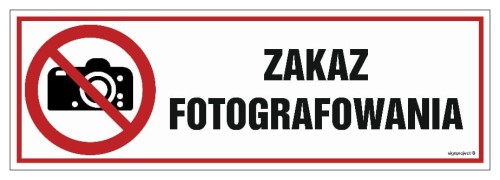 Zakaz fotografowania